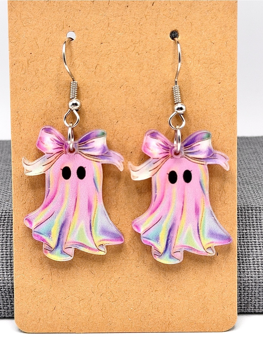 Pastel Acrylic Ghost Earrings *Super Cute*